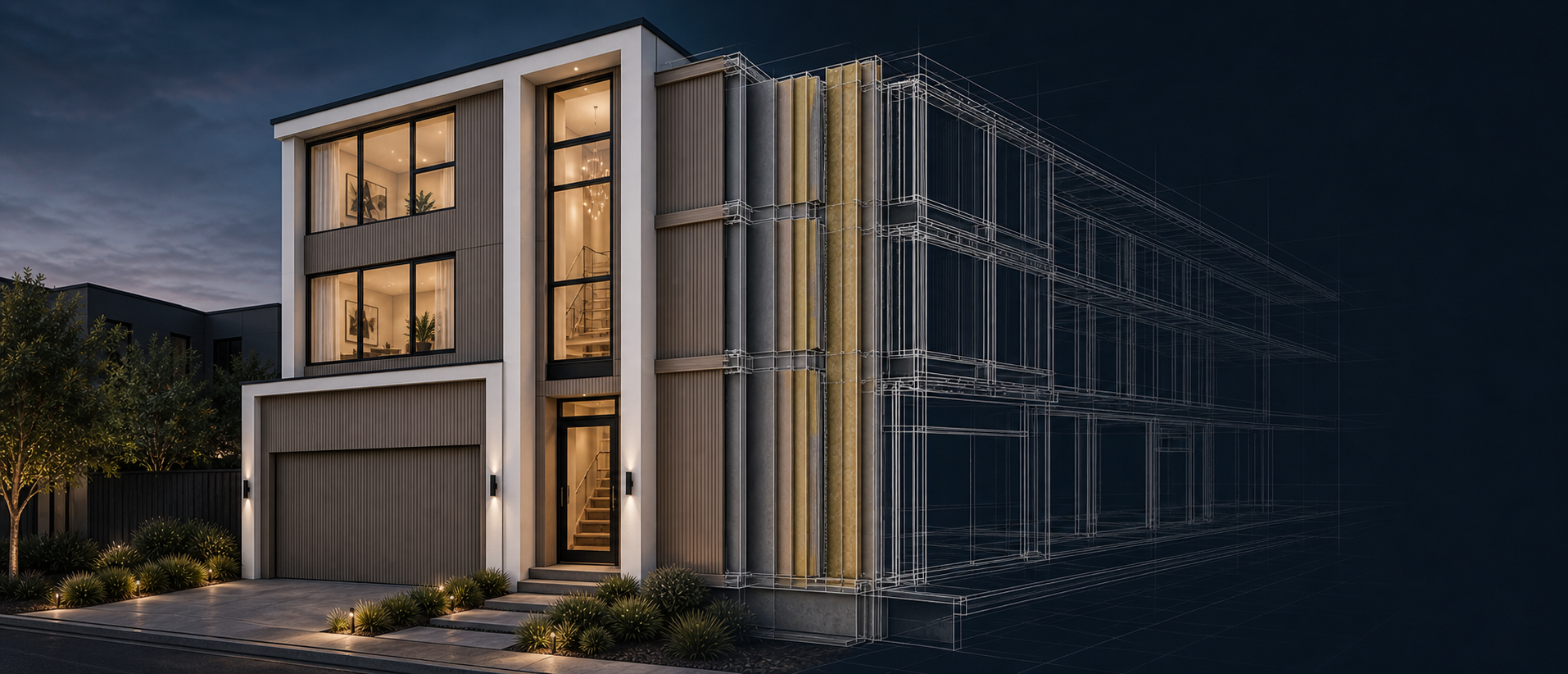 Urban Modtek home transitioning into its engineered building system